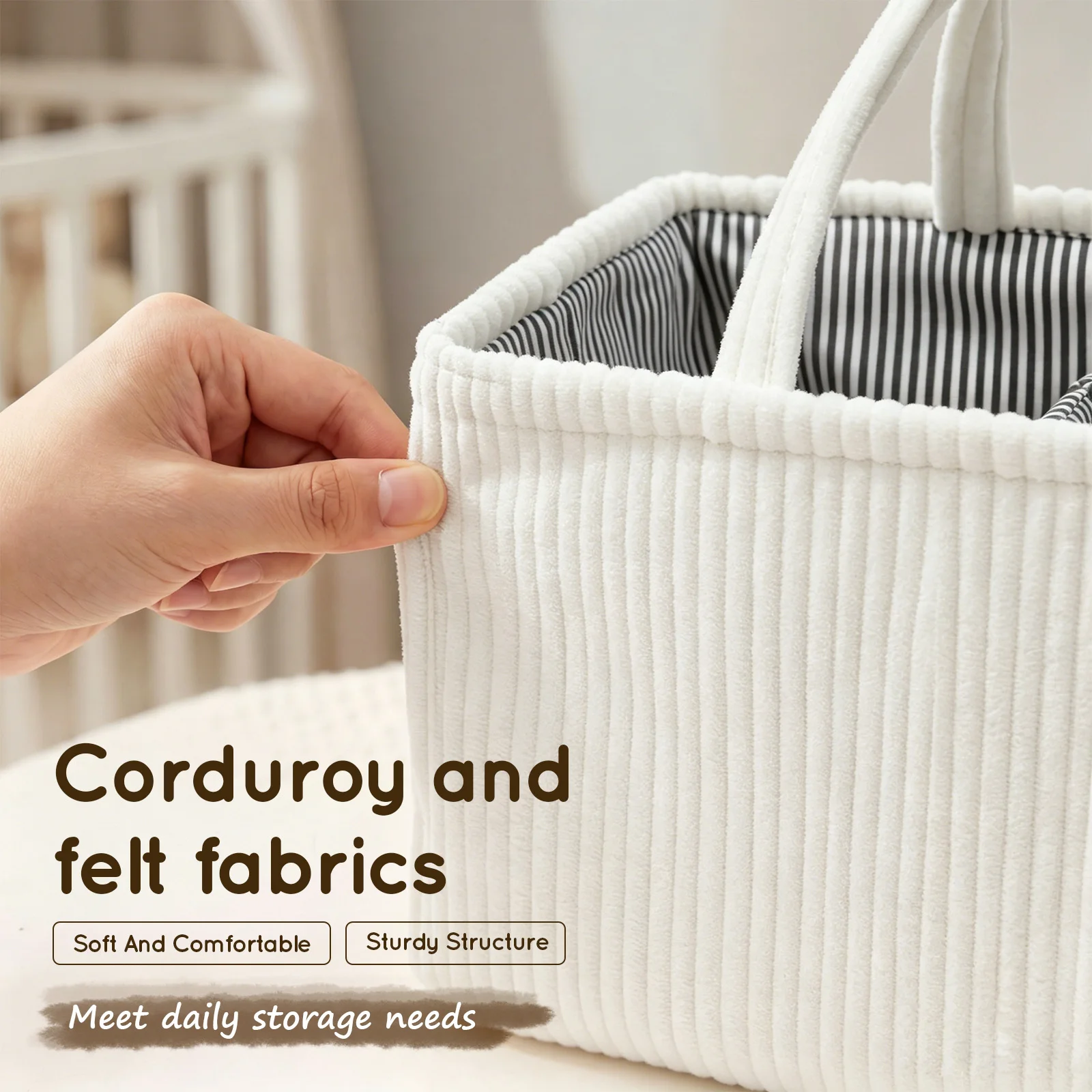 Baby Diaper Caddy Organizer Fo - Baby Products Basket 评论和价格