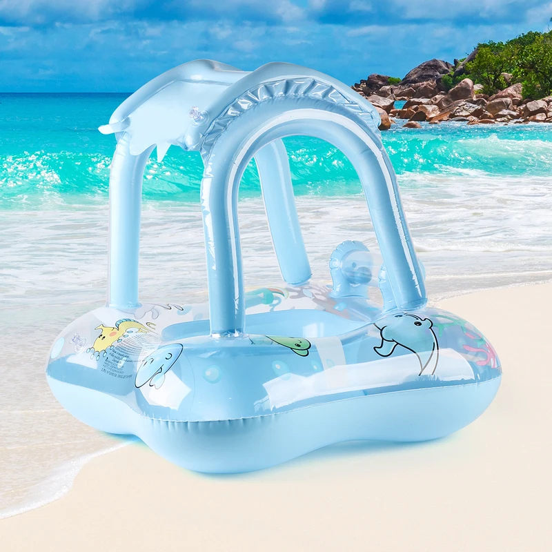 Kids Baby Pool Float with Sun  - Baby Swimming Floater 评论和价格
