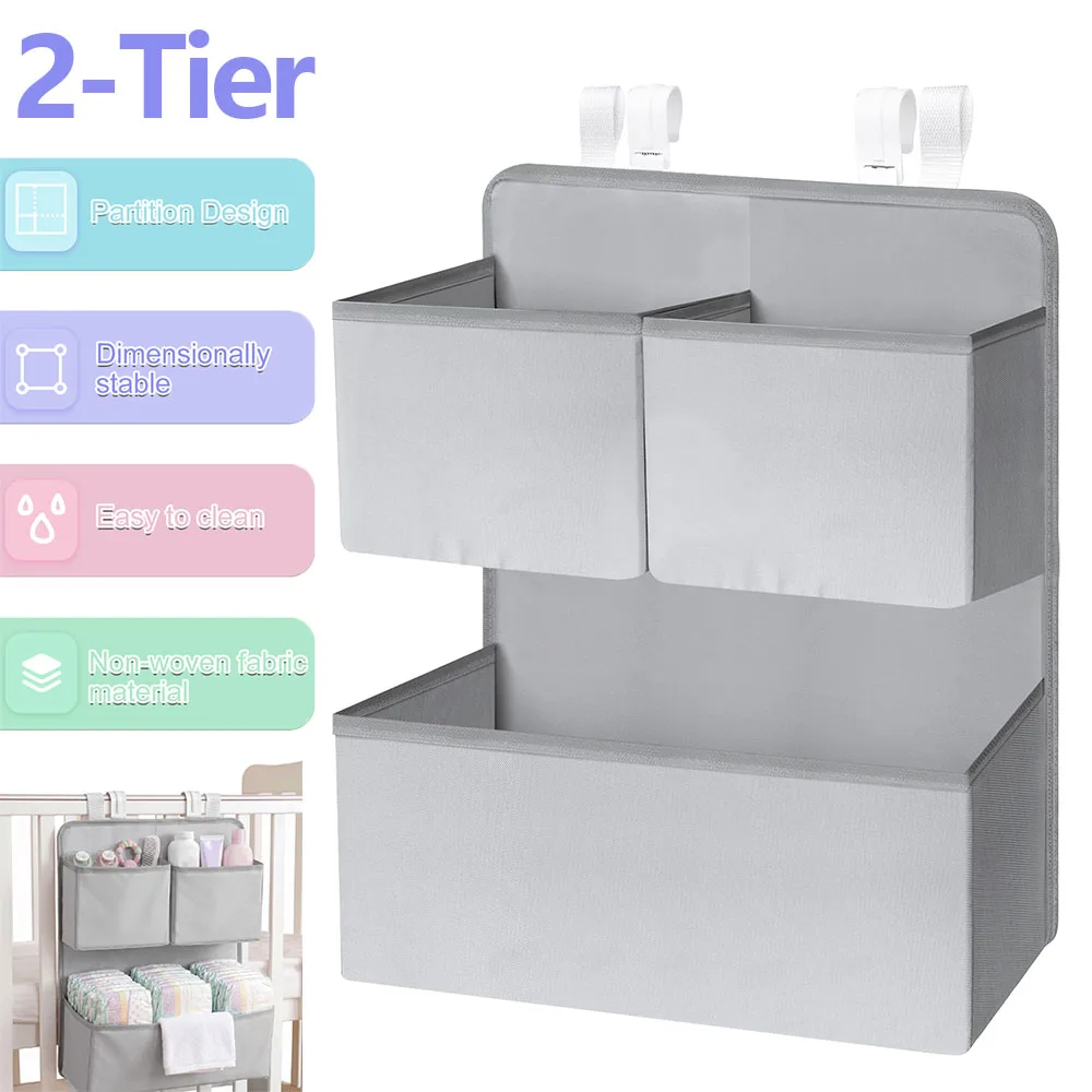 2 Tier Hanging Diaper Organize - Baby Products Basket 评论和价格