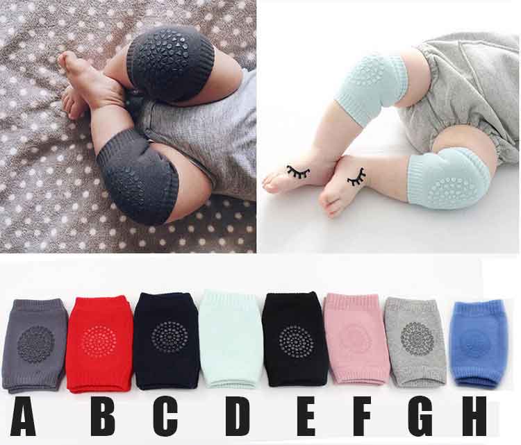 Soft Mesh Terry Baby Leg Warme - Baby Knee Pad Crawling 评论和价格