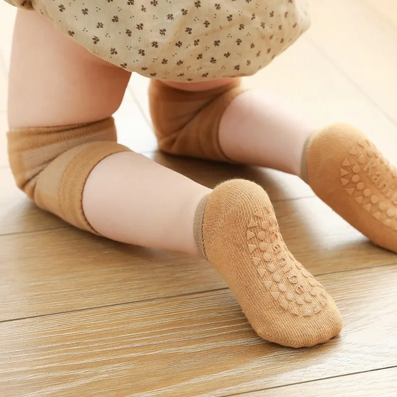 Baby Knee Pads Socks Set Solid - Baby Knee Pad Crawling 评论和价格